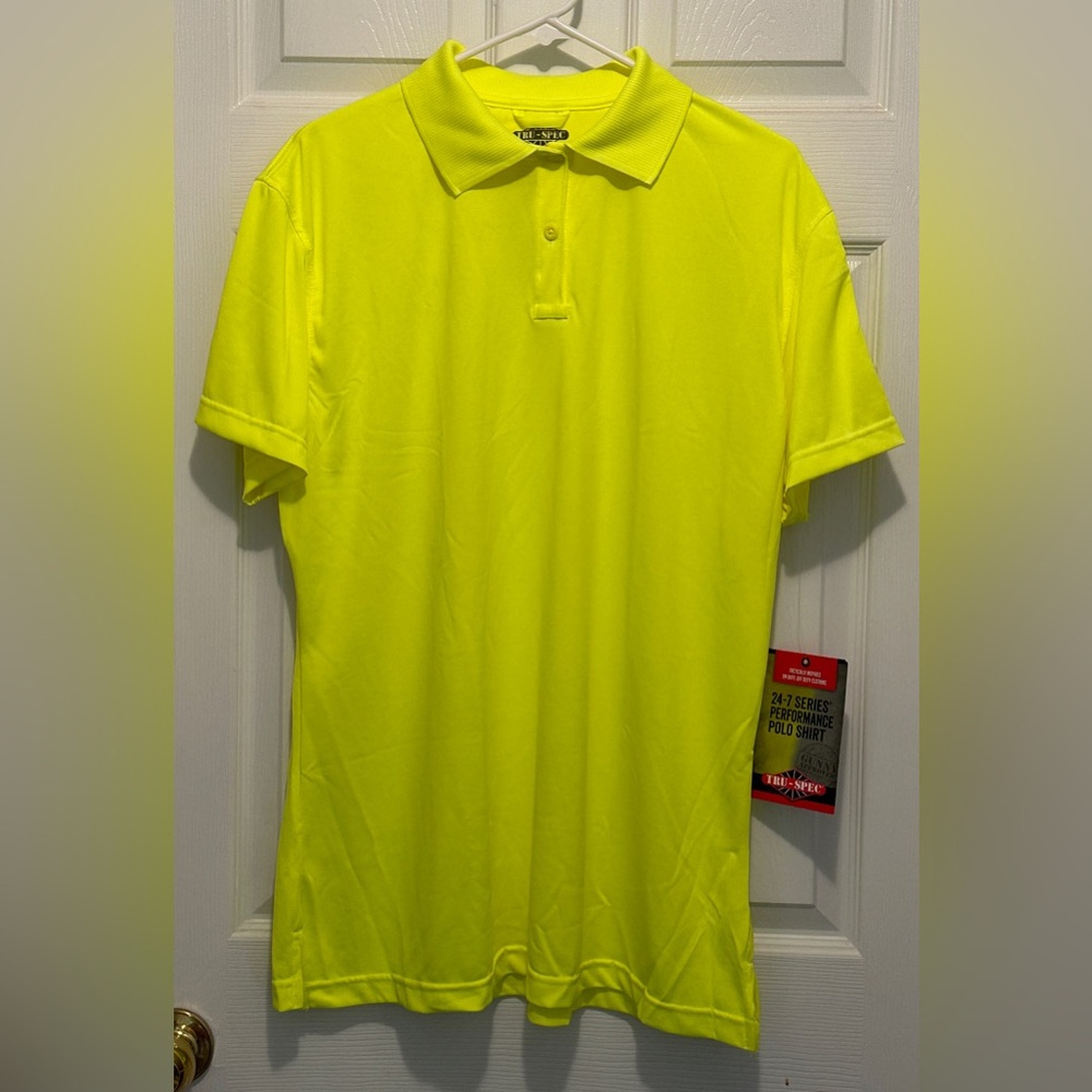 Women’s Tru-Spec 24-7 Series Performance Polo Shirt Hi-Vis Yellow Size 2XL NWT